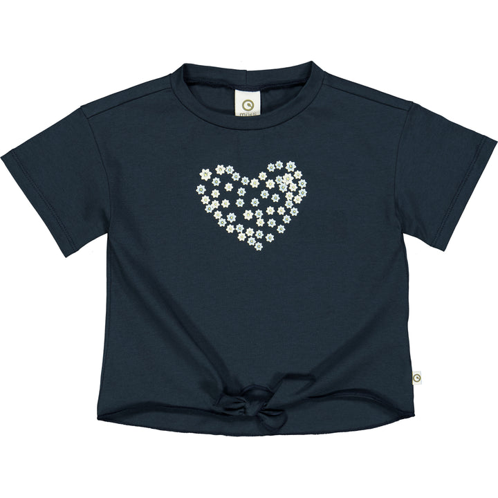 DAISY knot T-shirt with a heart