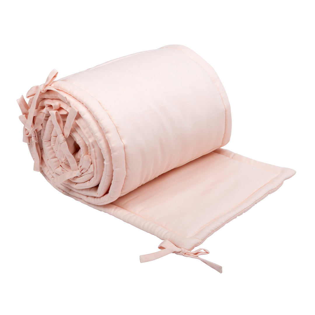 SOLID cot bumper with ties 32x360 cm