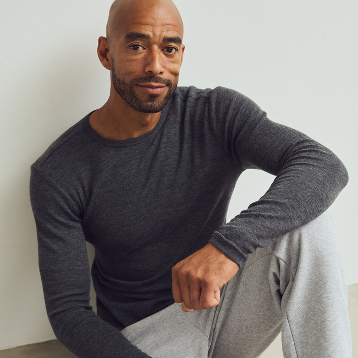 MEN'S WOOL long sleeve top