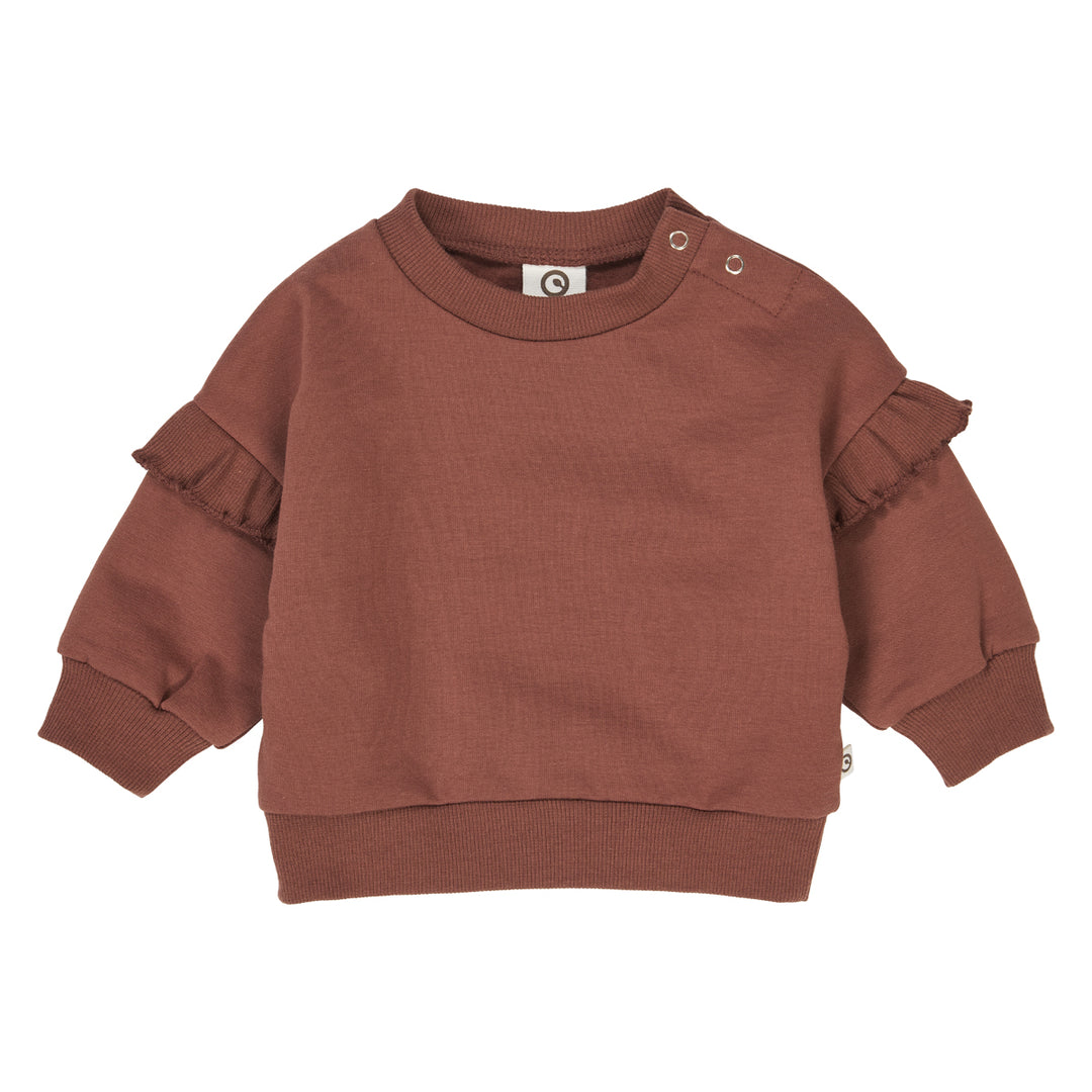 COZY ME frill sweatshirt