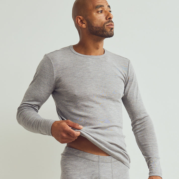 MEN'S WOOL long sleeve top