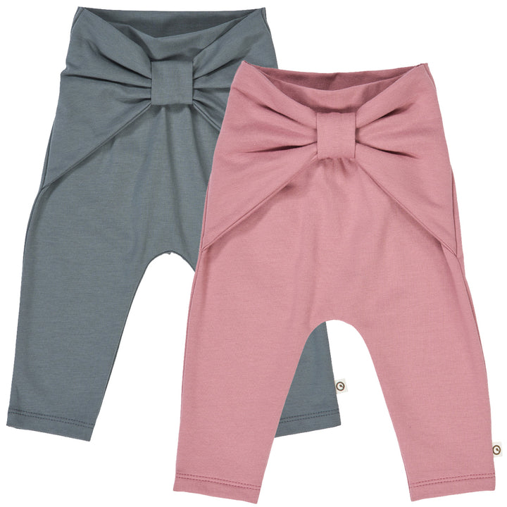 COZY ME pants with a bow 2-pack