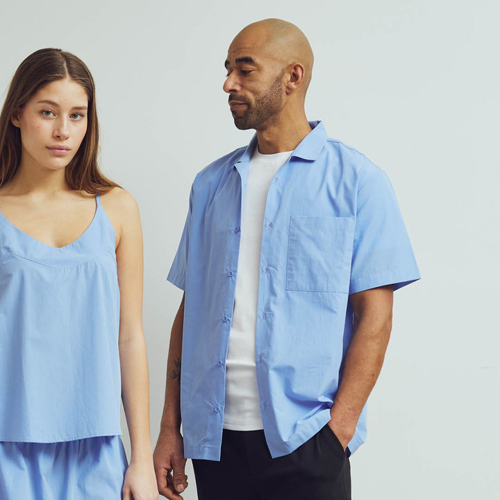 MEN'S POPLIN shortsleeve shirt