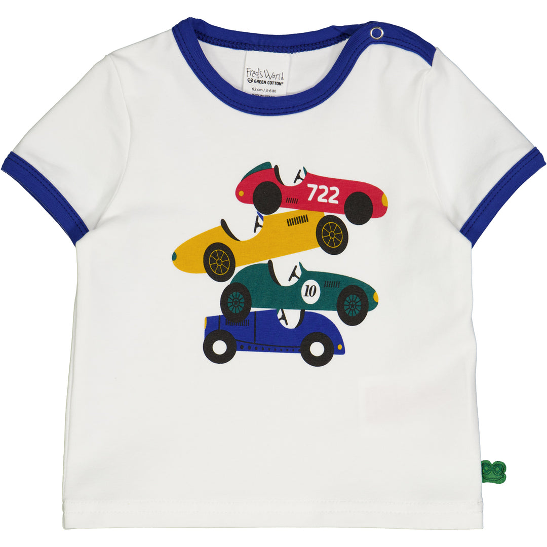 MOTOR T-shirt with racecars
