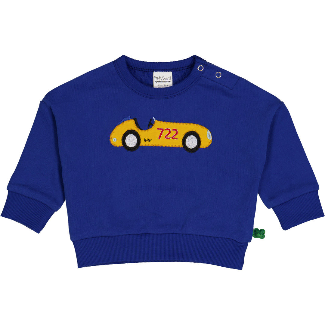 MOTOR sweatshirt with a racecar