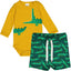 CROCO body & shorts set with crocodiles