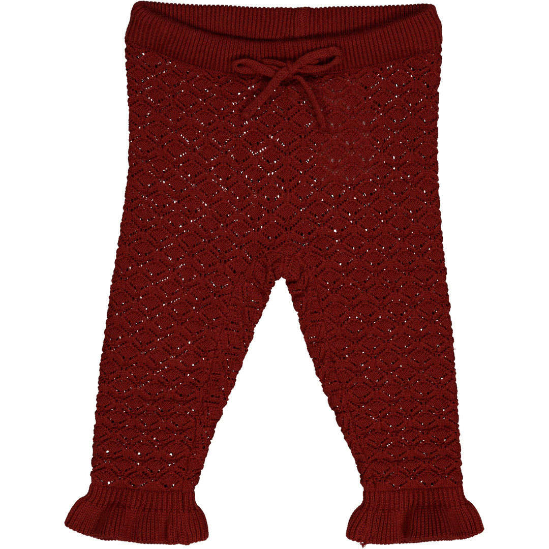 KNIT pants with hole pattern