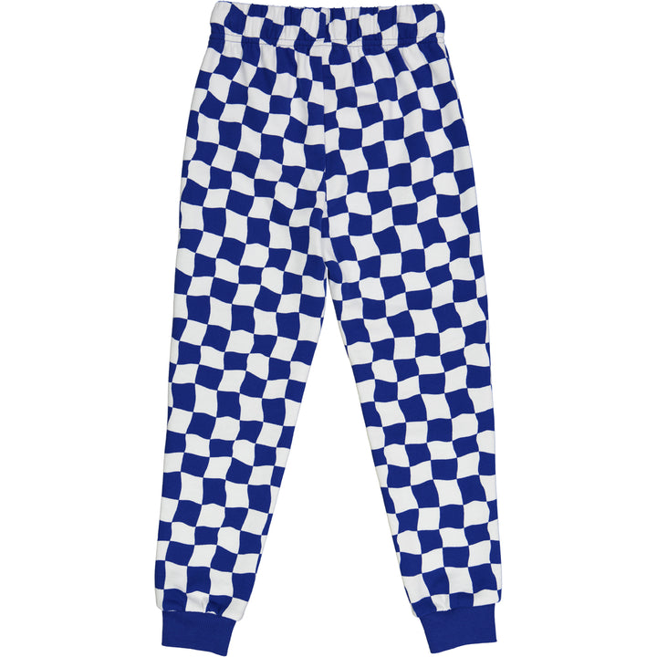 RACING checkered sweatpants