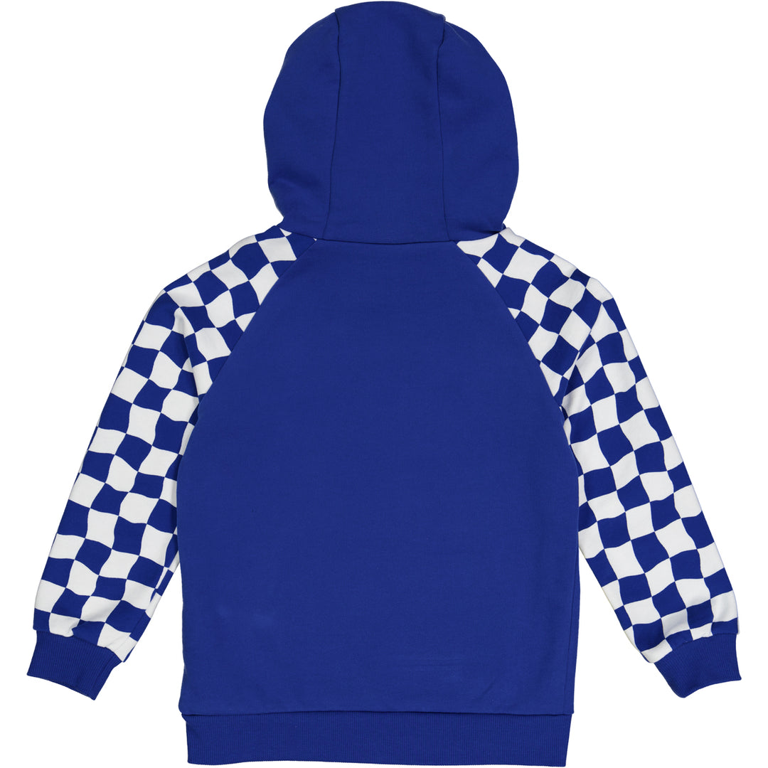 RACING checkered sweat hoodie