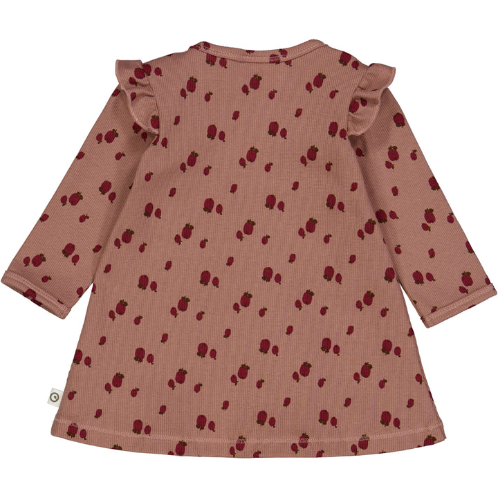 APPLE printed frill dress