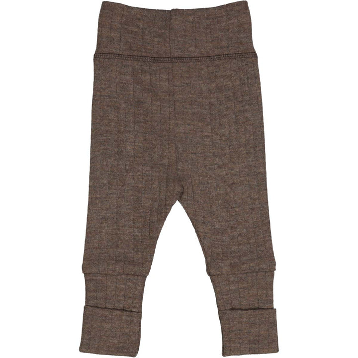 WOOLLY RIB pants with foldable feet