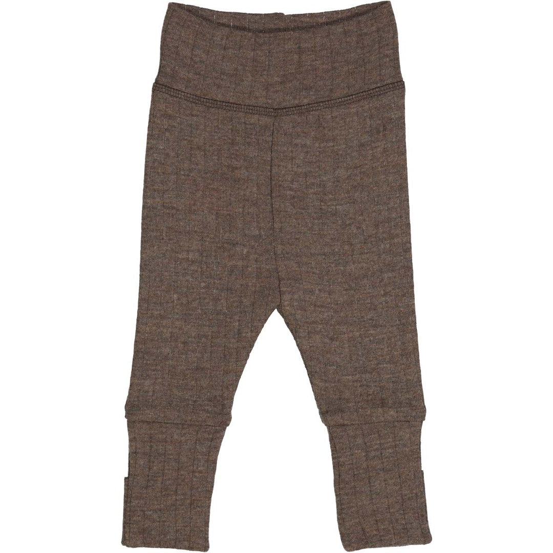 WOOLLY RIB pants with foldable feet