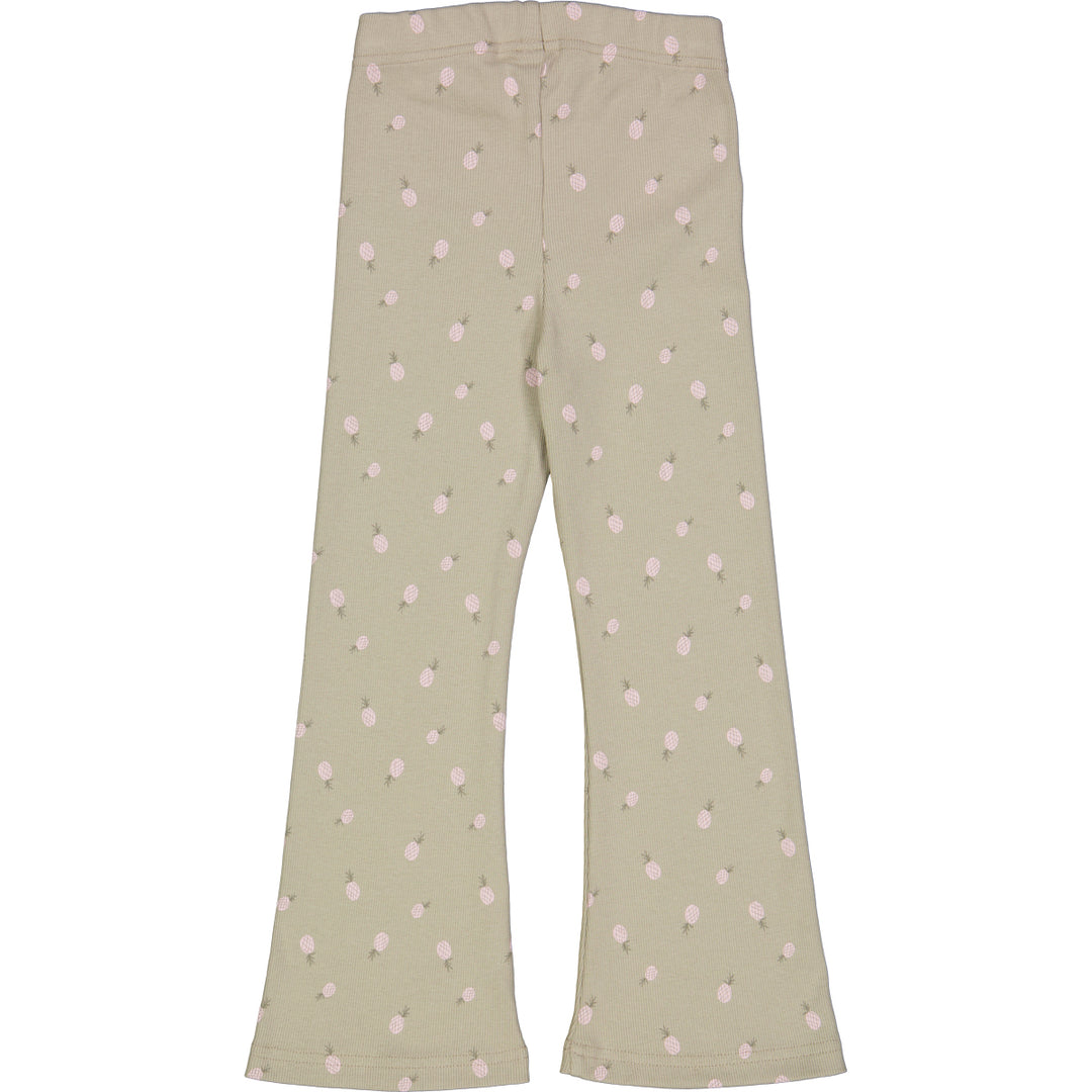 PINEAPPLE printed flared rib pants