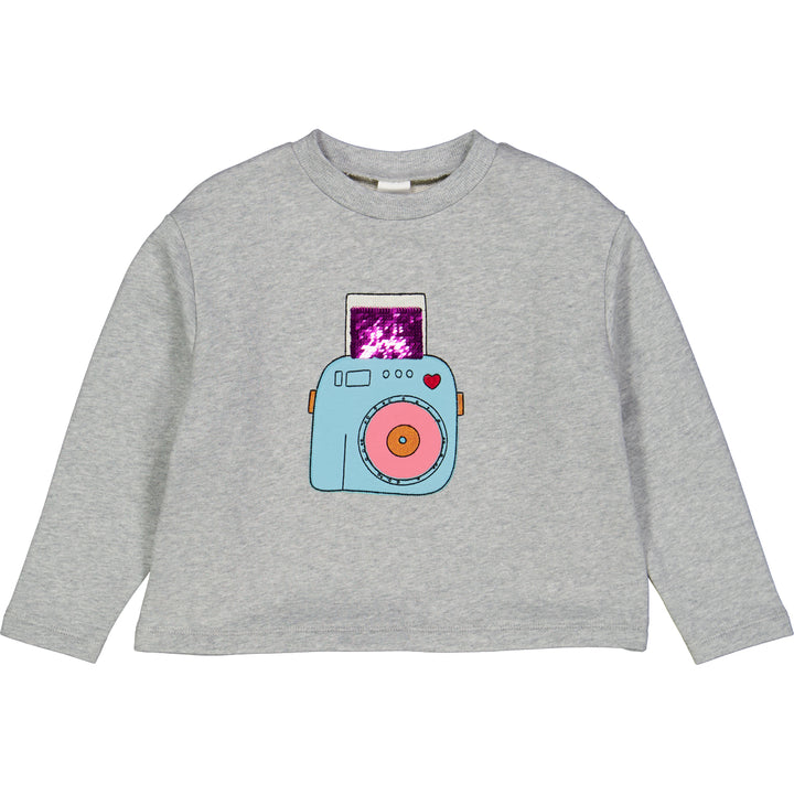 HELLO camera sweatshirt