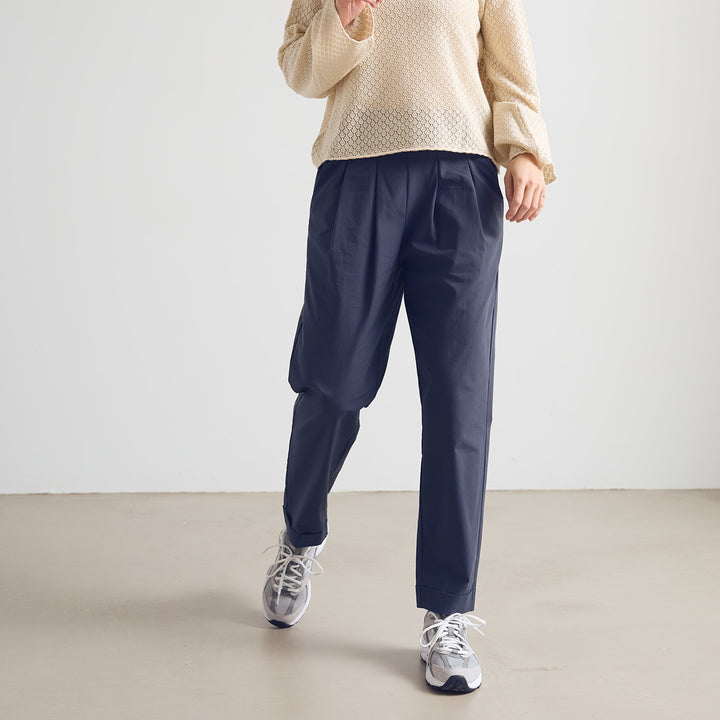 POPLIN pants with pockets