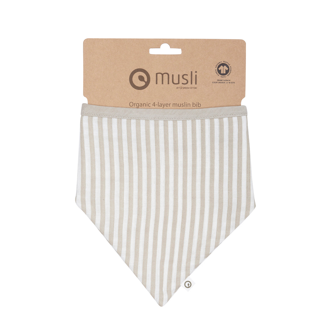 STRIPE muslin bib