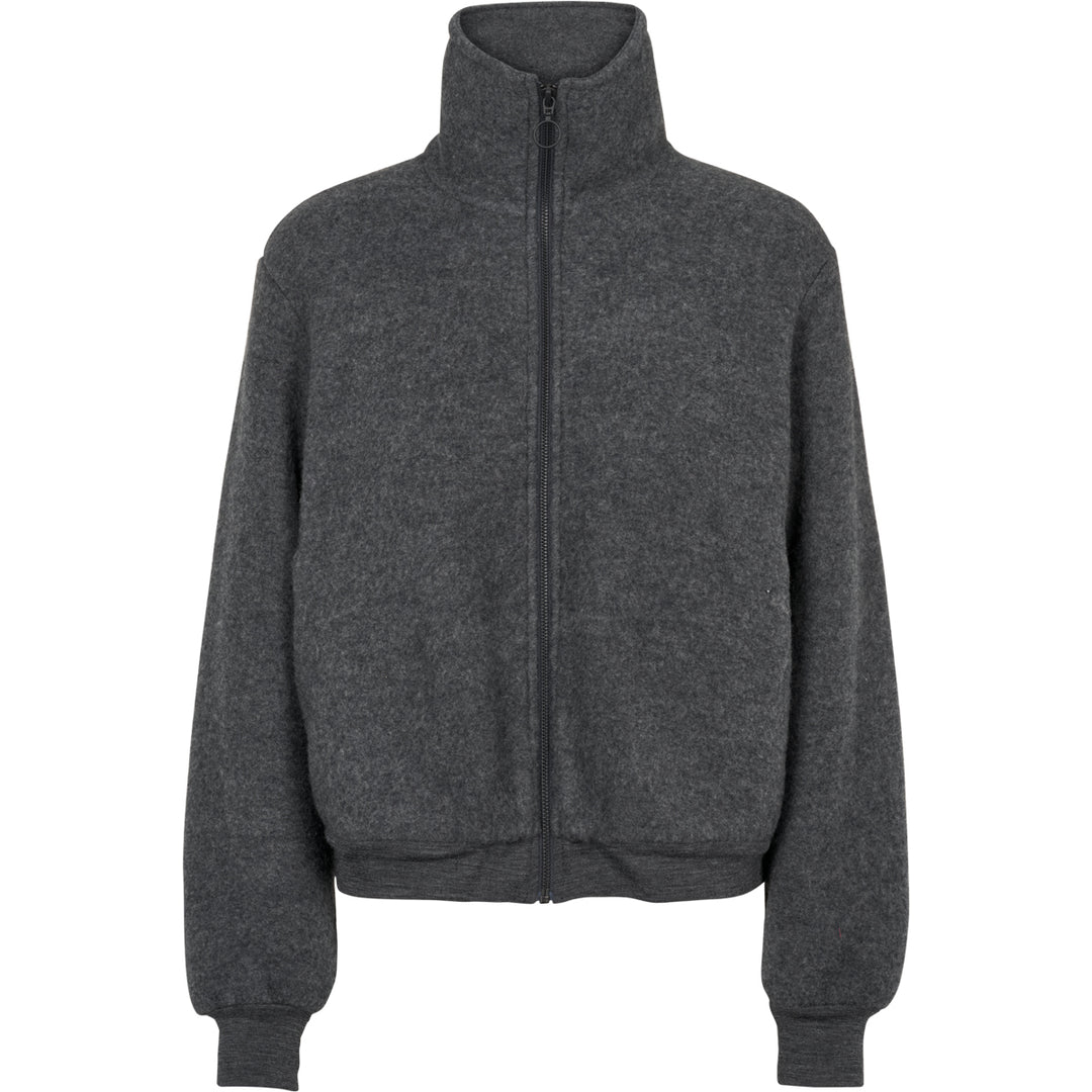 WOOL fleece zip jacket