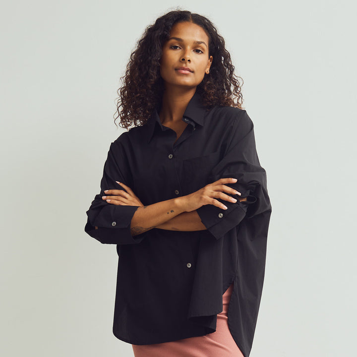 POPLIN pocket shirt