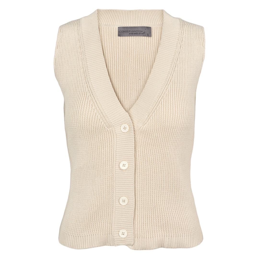 KNIT cardigan vest