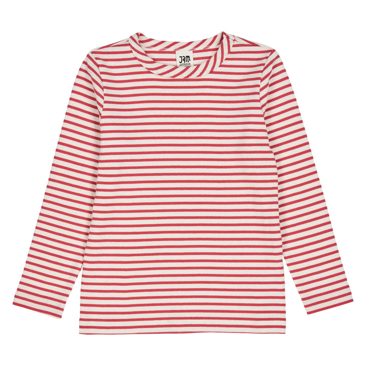 STRIPE rib longsleeve T-shirt