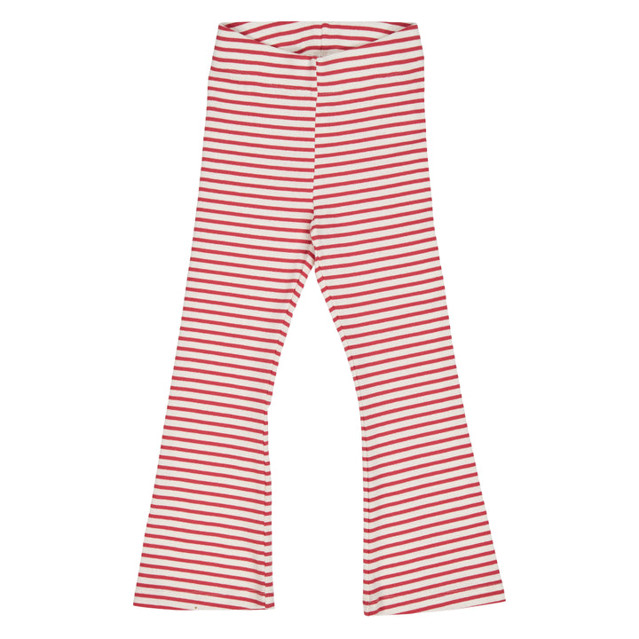 STRIPE rib flared pants