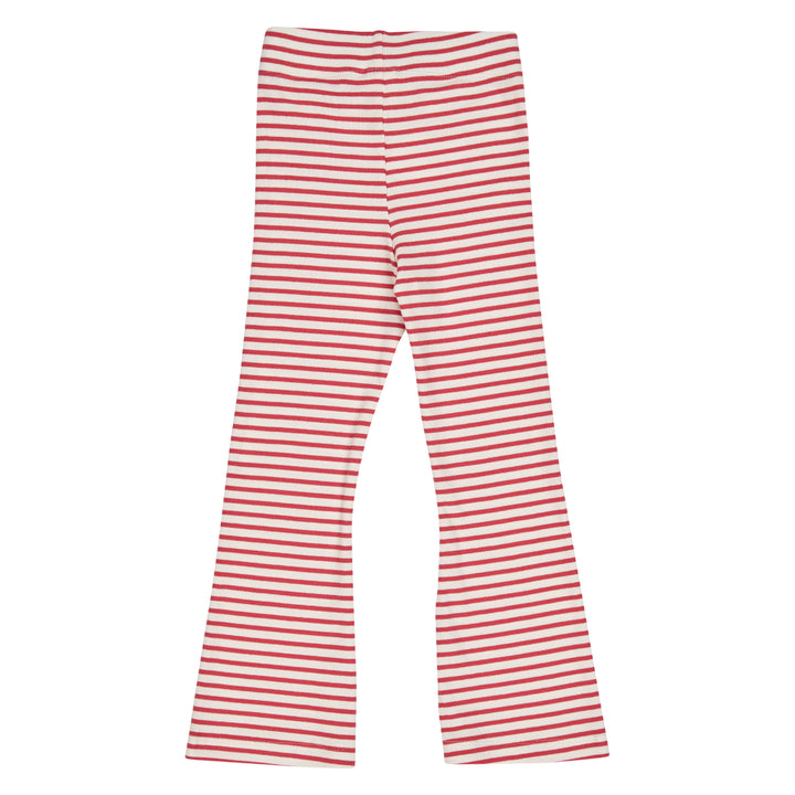 STRIPE rib flared pants