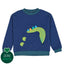 DINO pocket appliqué sweatshirt