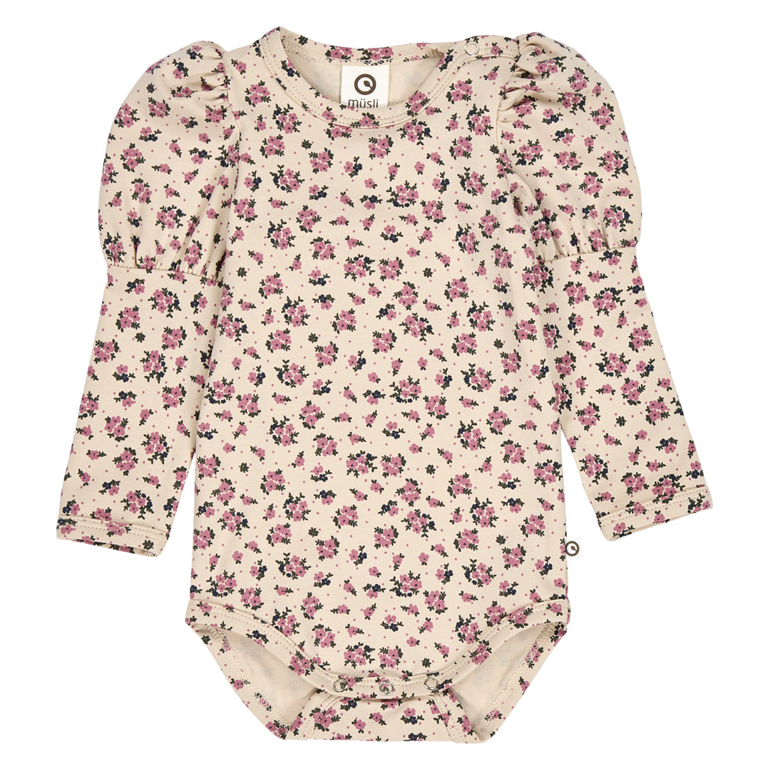 ZINNA floral printet puff sleeve body