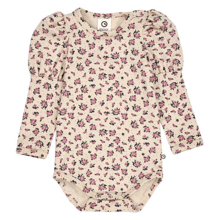 ZINNA floral printet puff sleeve body