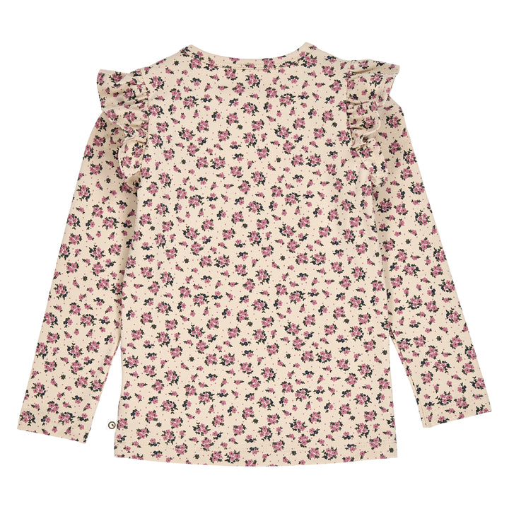 ZINNA floral printed frill top