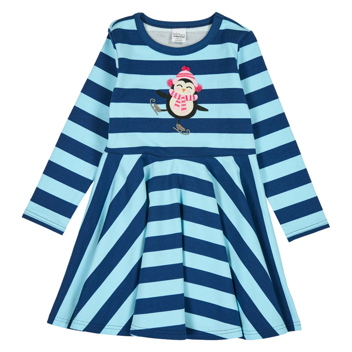 HELLO penguin swing sweatdress