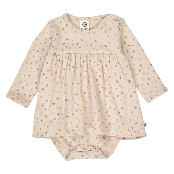 ASTER rib floralprinted dress body