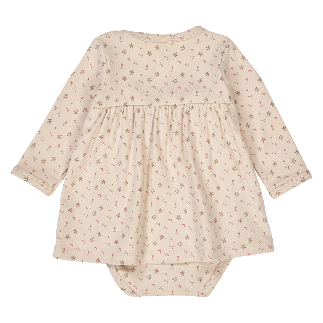 ASTER rib floralprinted dress body