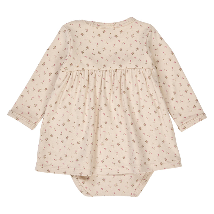 ASTER rib floralprinted dress body