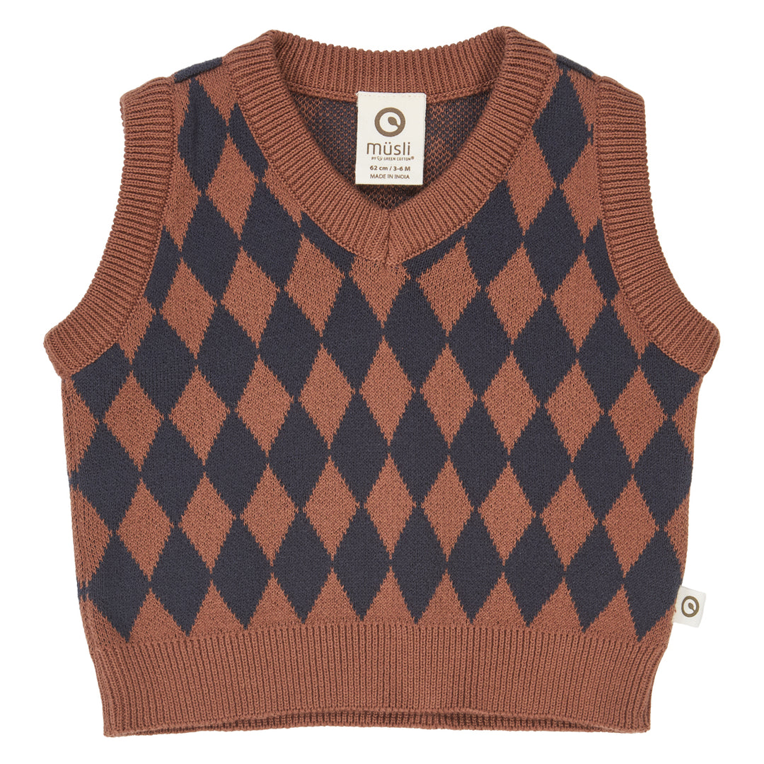 HARLEQUIN KNIT vest