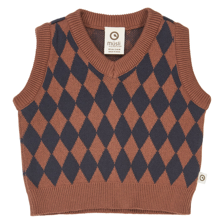 HARLEQUIN KNIT vest
