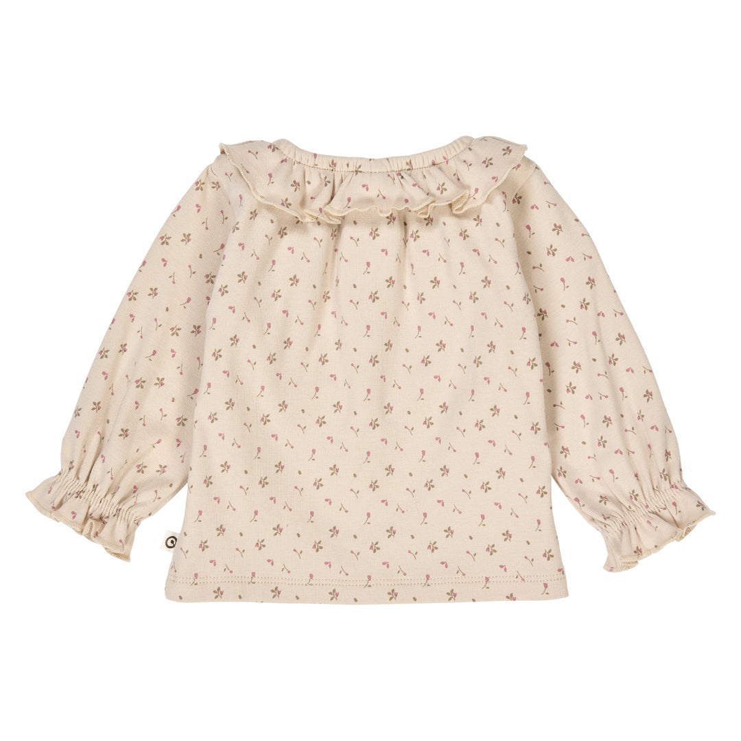ASTER rib frill collar top