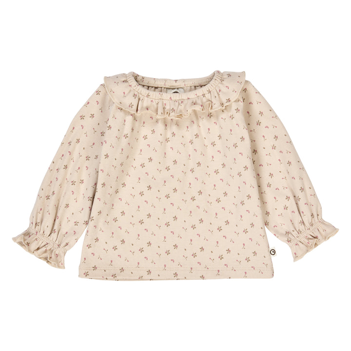 ASTER rib frill collar top