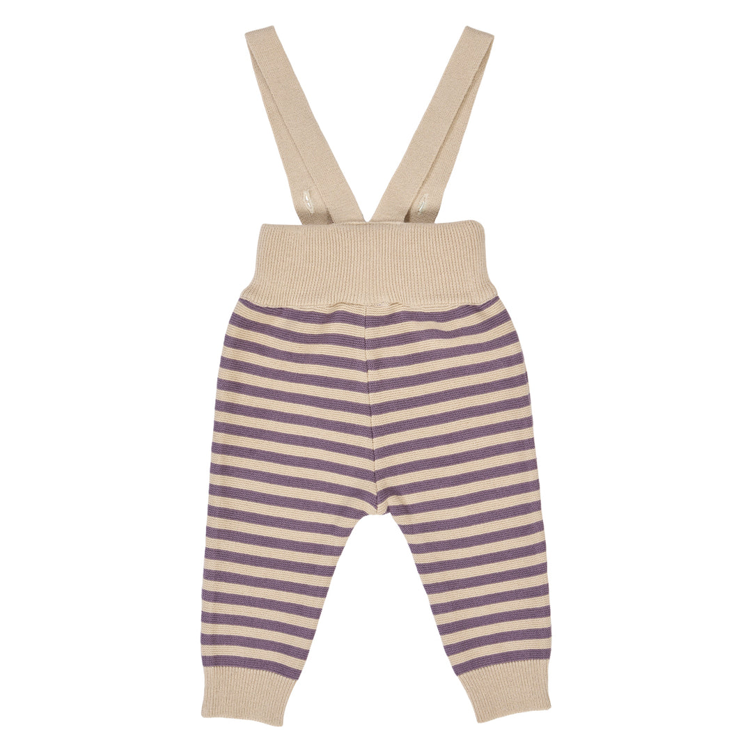 KNIT STRIPE overalls