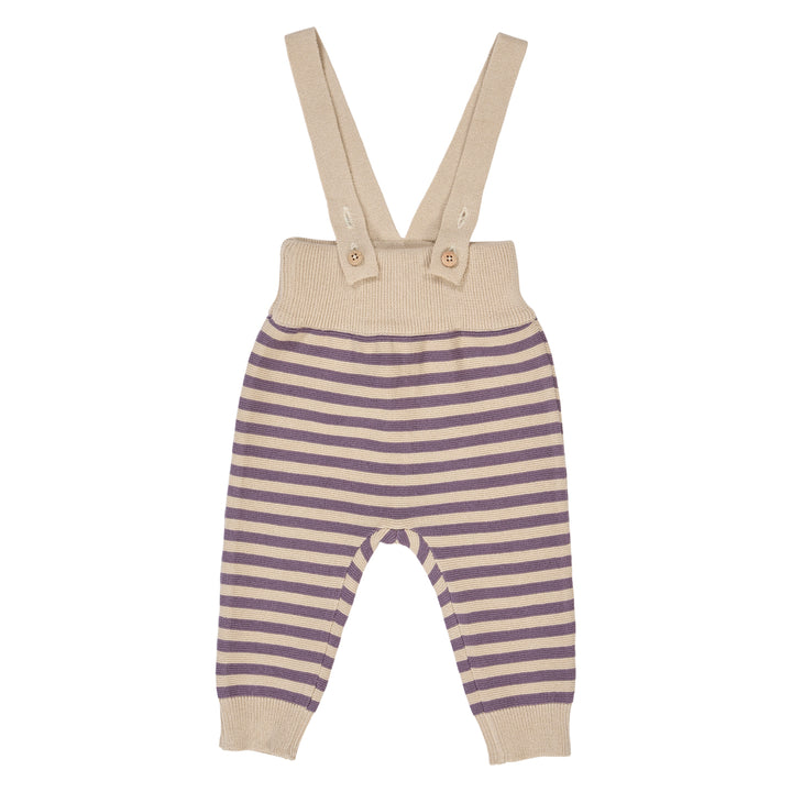KNIT STRIPE overalls
