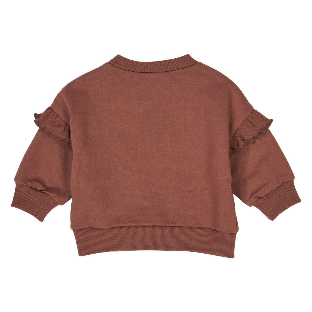 COZY ME frill sweatshirt