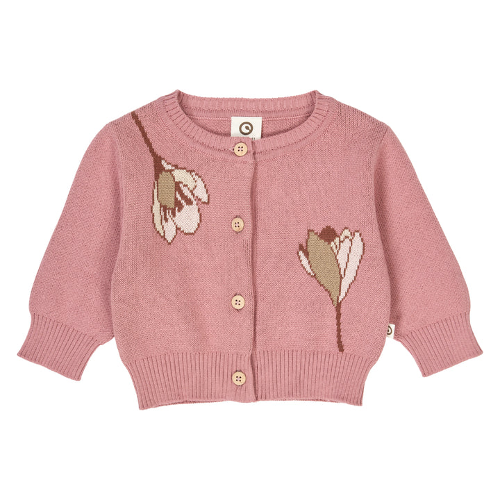 autumn floral knit cardigan