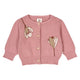autumn floral knit cardigan