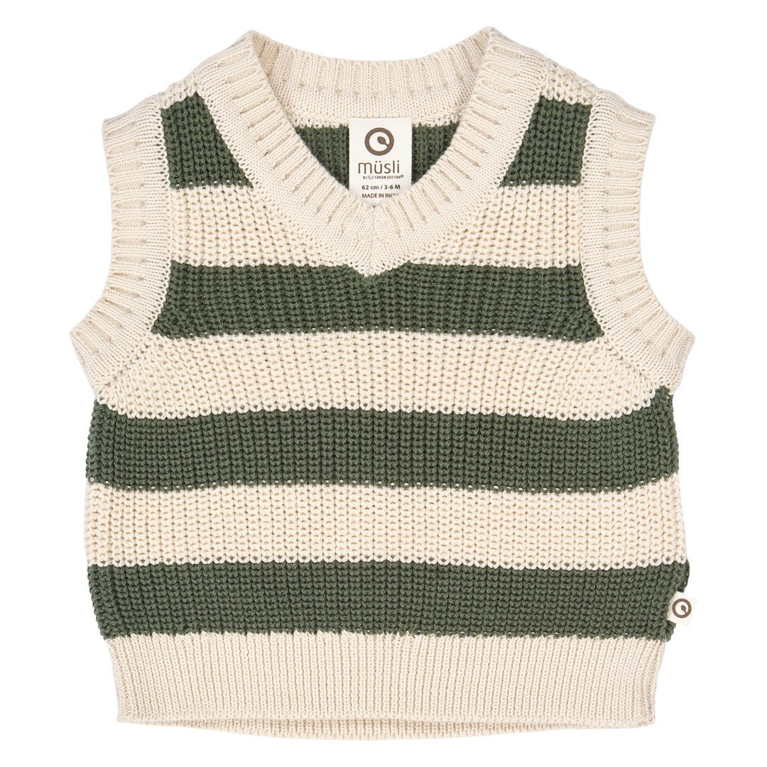 KNIT STRIPE vest