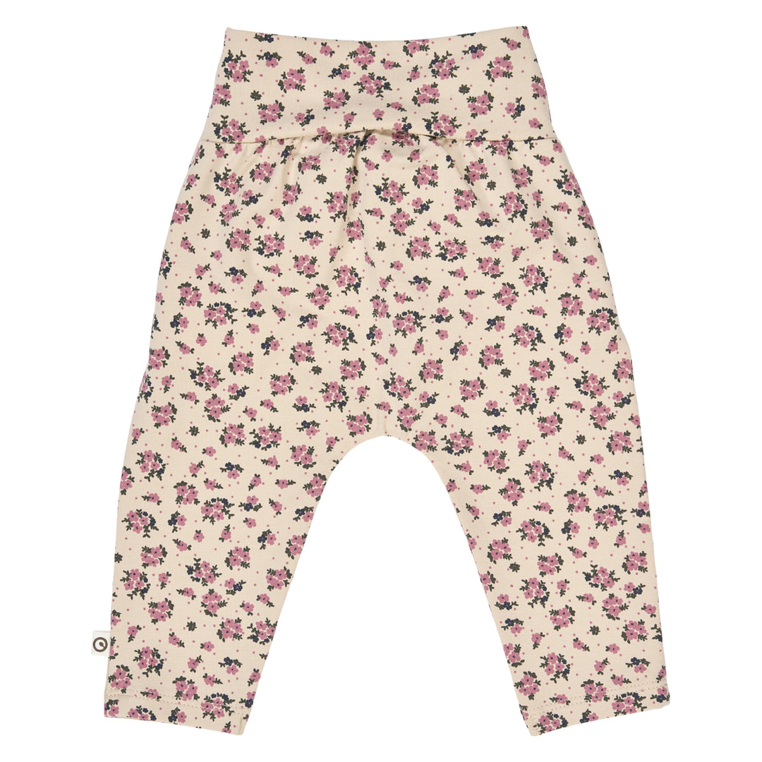 ZINNA floral printed pants with a bow