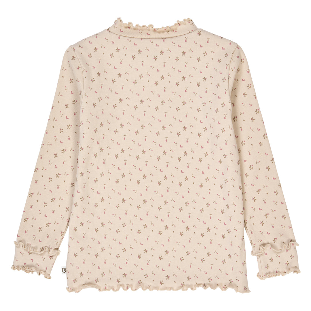 ASTER rib frill collar top