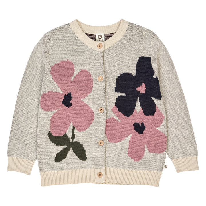 ZINNA floral embroidery knit cardigan