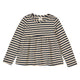 STRIPE peplum top