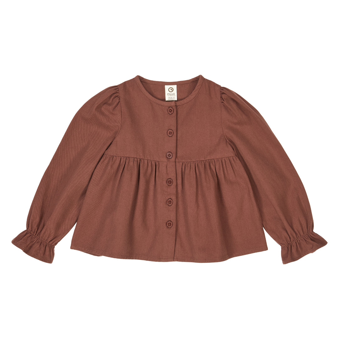 TWILL frill shirt