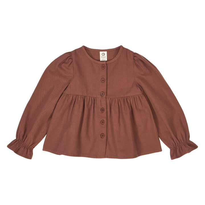 TWILL frill shirt